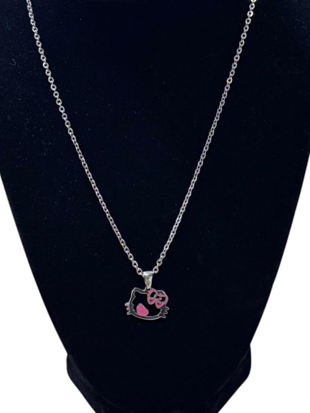Small 2011 Stainless Steel Hello Kitty Necklace